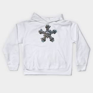 Radial Engine Cartoon Kids Hoodie